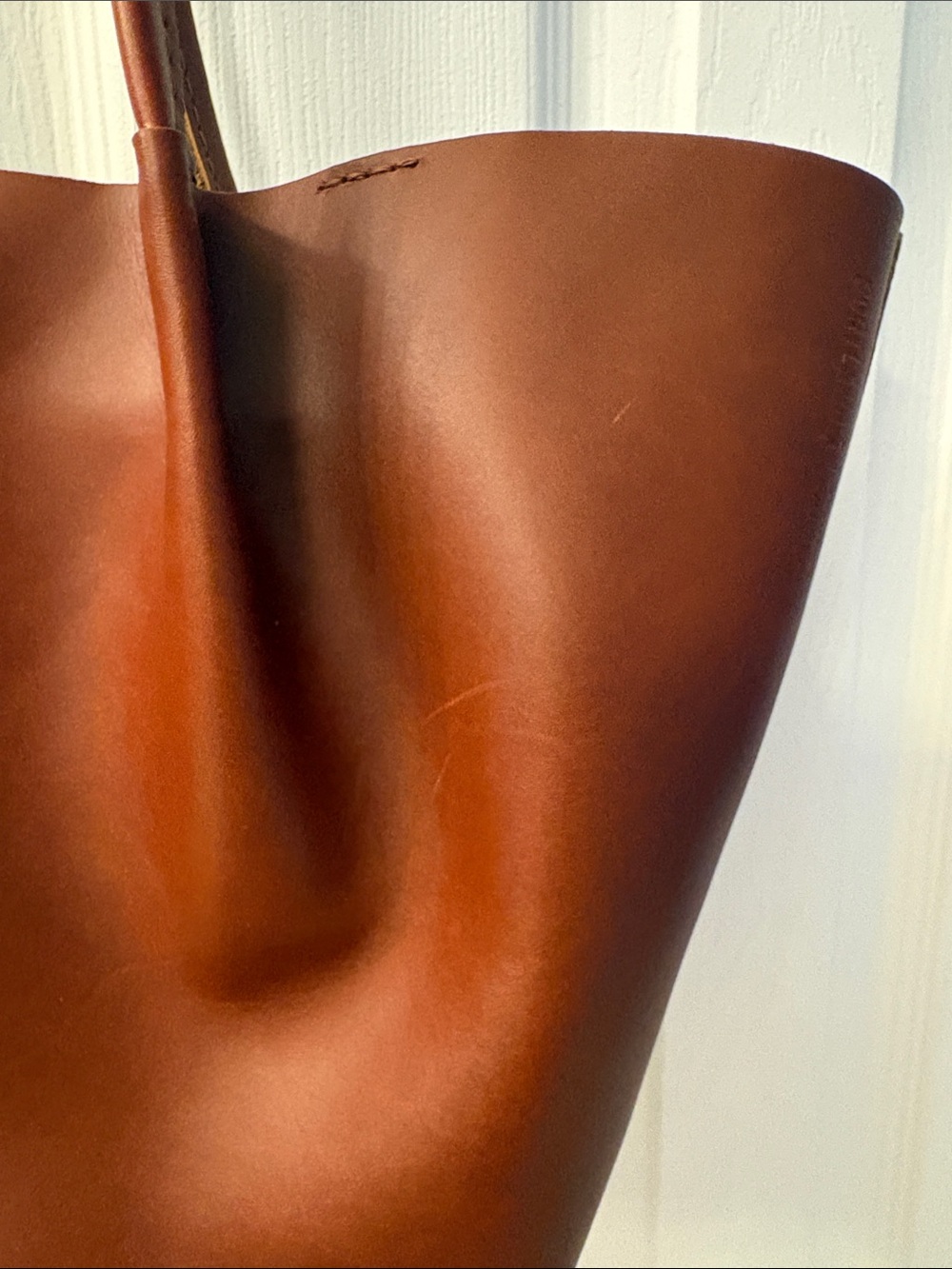 Portland Large Devon Classic Brown Leather Tote Bag. Beautiful leather. - Picture 8 of 8